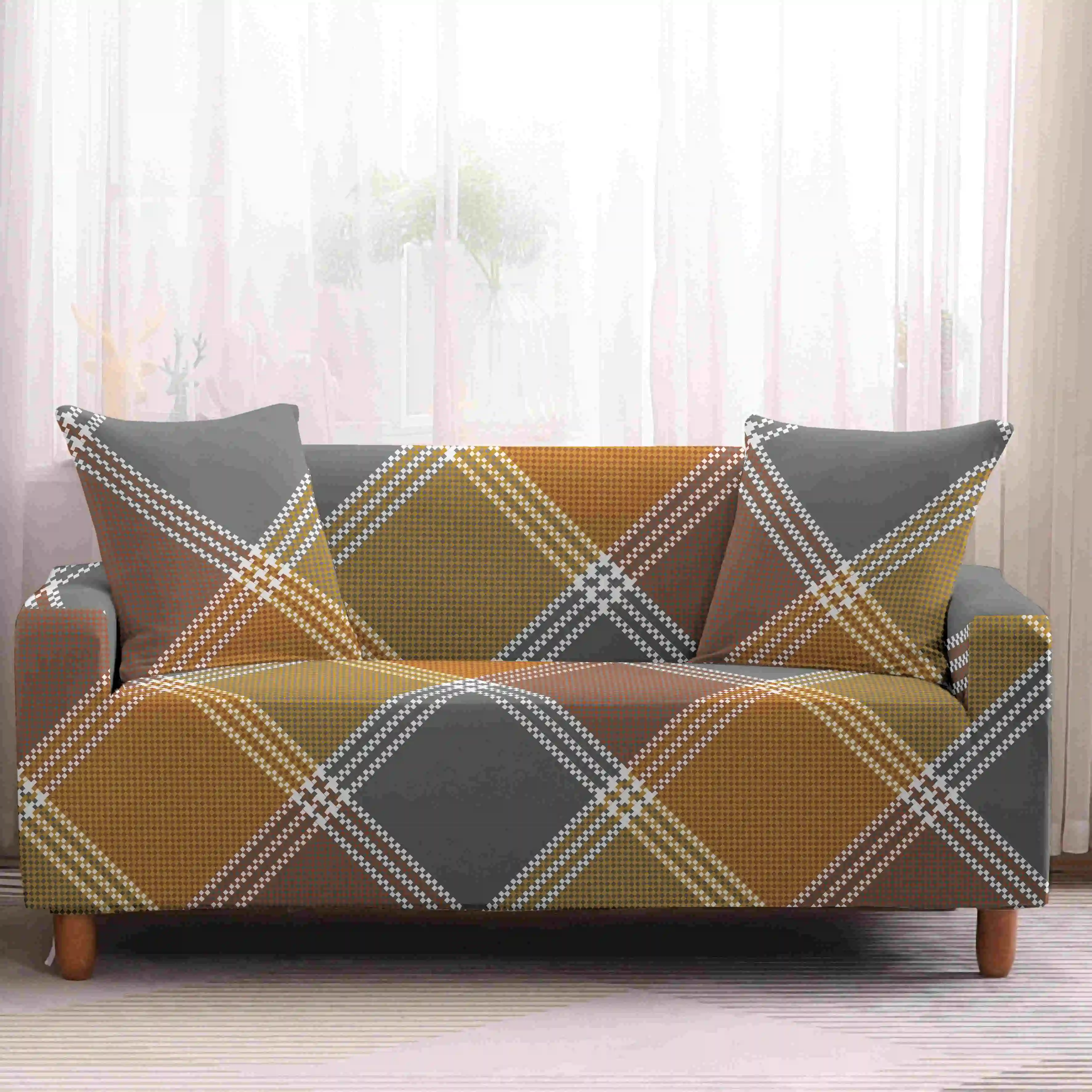 Чехол Homesky с геометрическим рисунком плед-чехол для дивана плотно закрытый