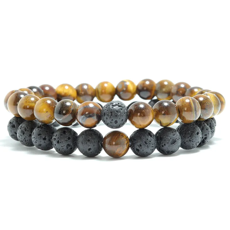 Diffone 2020 классический 2 шт./пара браслет мужской Для женщин натуральным