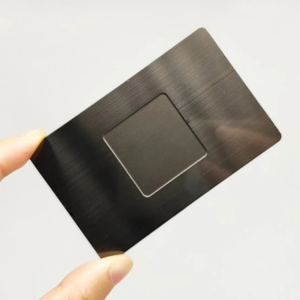 Матовый чистый металлический слот для карты NFC толщиной 0 8 мм золотой серебряный