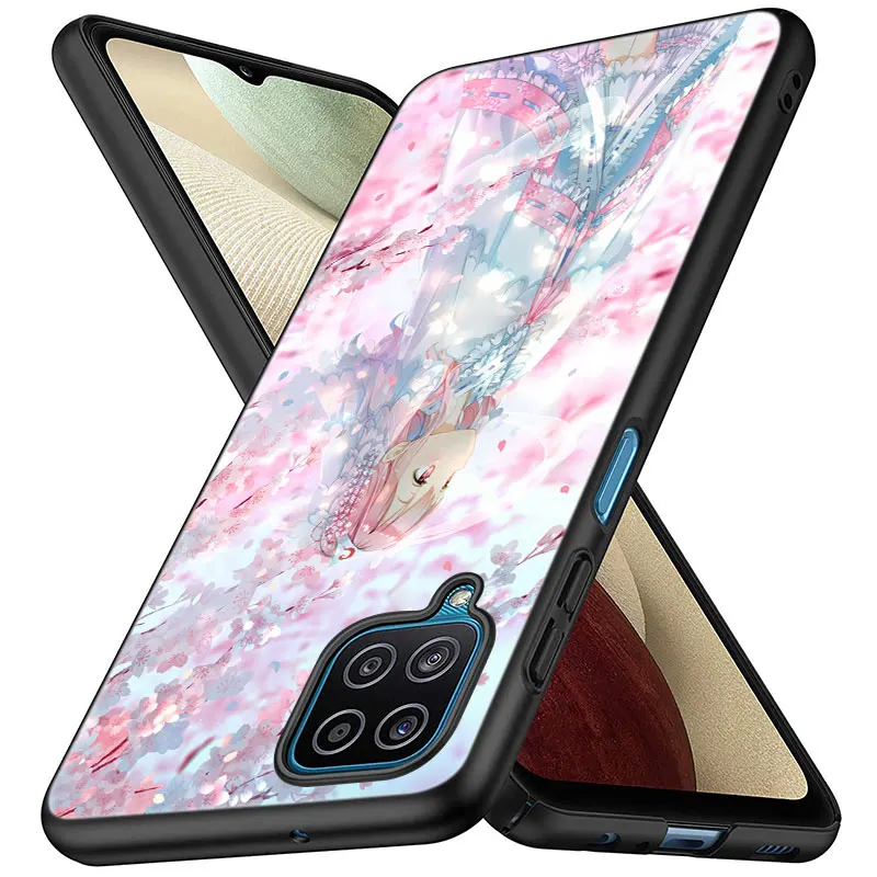 Японский розовый аниме чехол для Samsung Galaxy M12 M11 M21 M02S M42 M30S M31S M40S M51 M32 M01 J2 Core J6 J8 2018 J4 -