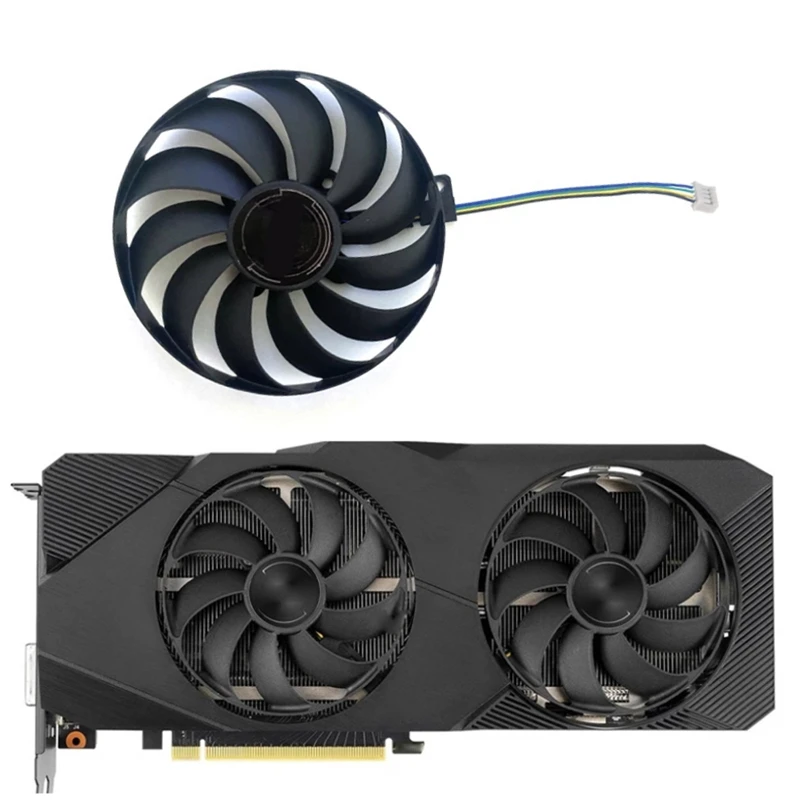 

NEW 95MM 4PIN 12V T129215SU FDC10U12S9-C Graphics fan，For ASUS ROG Strix GTX 1660S SUPER GTX 1650 SUPER GTX1650 SUPER