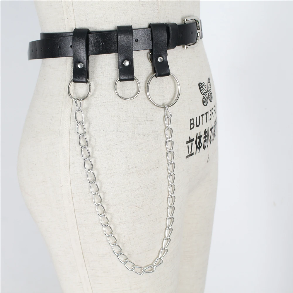 Эффективности затрат Мода в стиле панк с высоким каблуком и подвязками для