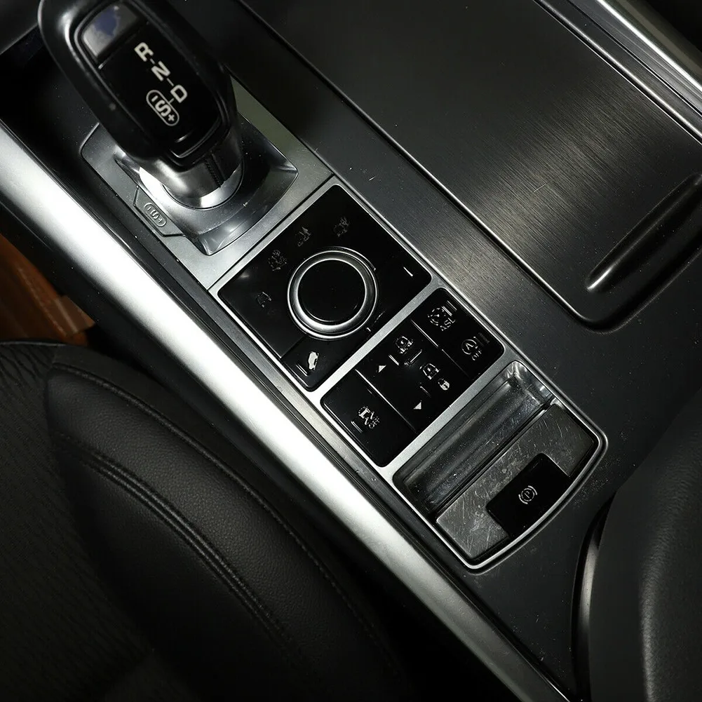 

Alloy Patch 9pcs Black Car Central Control Button Sticker For Land Rover Range Rover Sport 2018-2020 Durable Fashion Hot