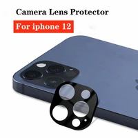 rear camera lens protector case for iphone 12 pro max mini 11 pro metal tempered glass screen protective