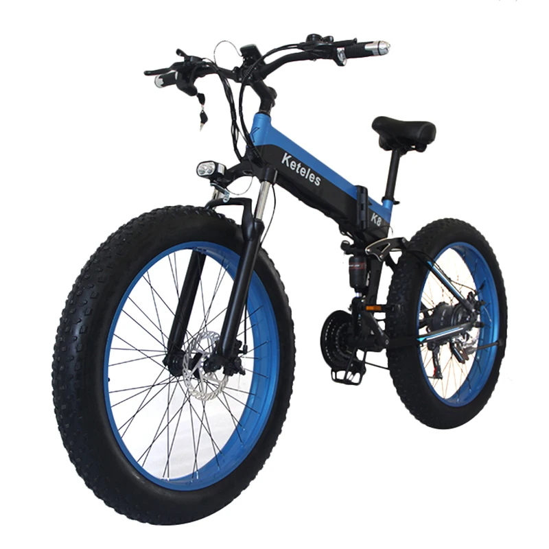 Preise Keteles K8 K8PLUS Elektrische Bike 26 Zoll Rad Schneemobil 1000W 48V 15AH Berg Fett Fahrrad Faltbare E-bike Männer Reiten MTB