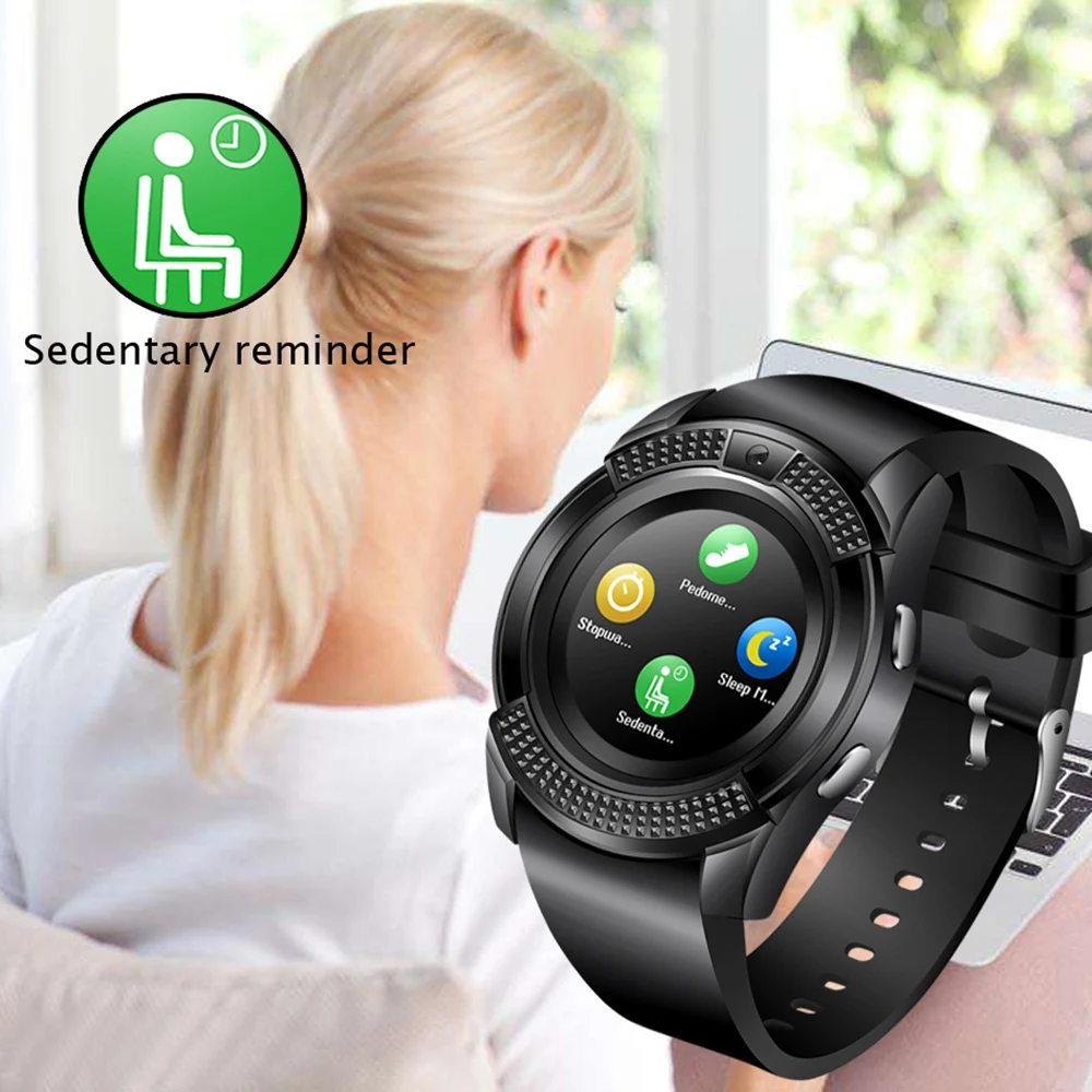 Умные часы браслет с Bluetooth камерой 0 3 м SIM IPS HD Full Circle Display умные для Android |