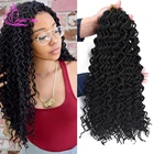 Синтетические накладные пряди Nu Locks, косички для наращивания с эффектом омбре, кудрявые косички из искусственной кожи