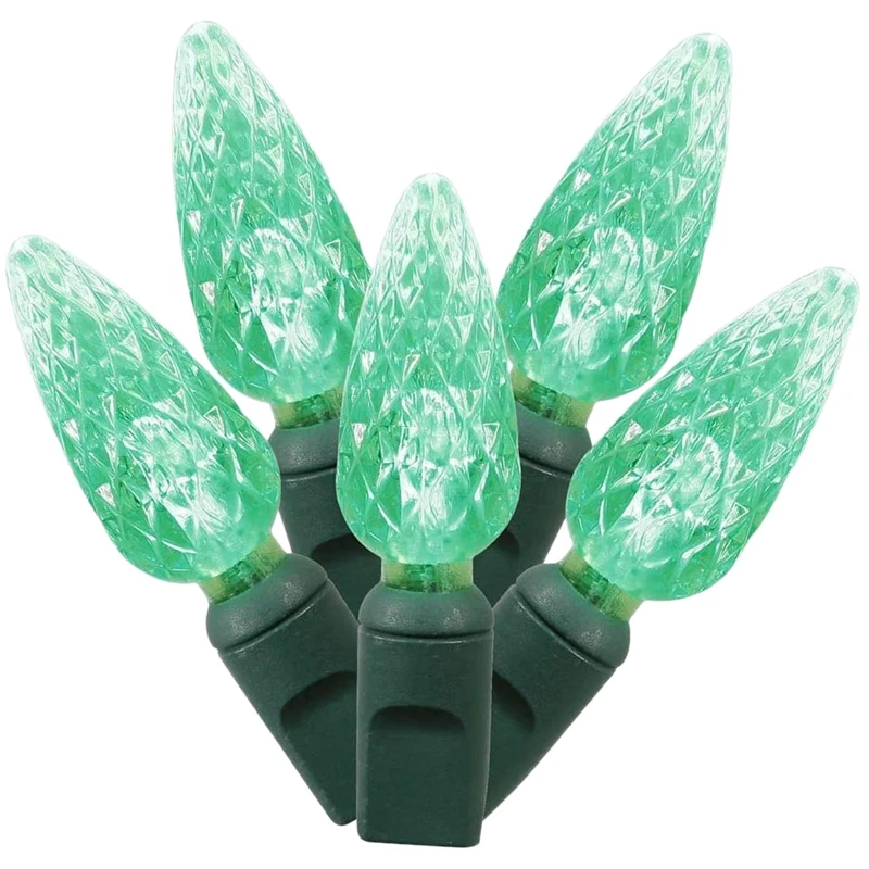 

Outdoor Led Christmas Tree String Lights, 70 C6 Christmas Bulb Lights, for Indoor and Outdoor Decoration, Us Plug