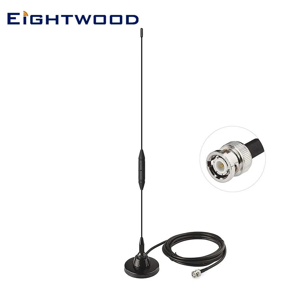 Eightwood VHF UHF Любительское радио Мобильная радиоантенна Магнитная BNC Мужская