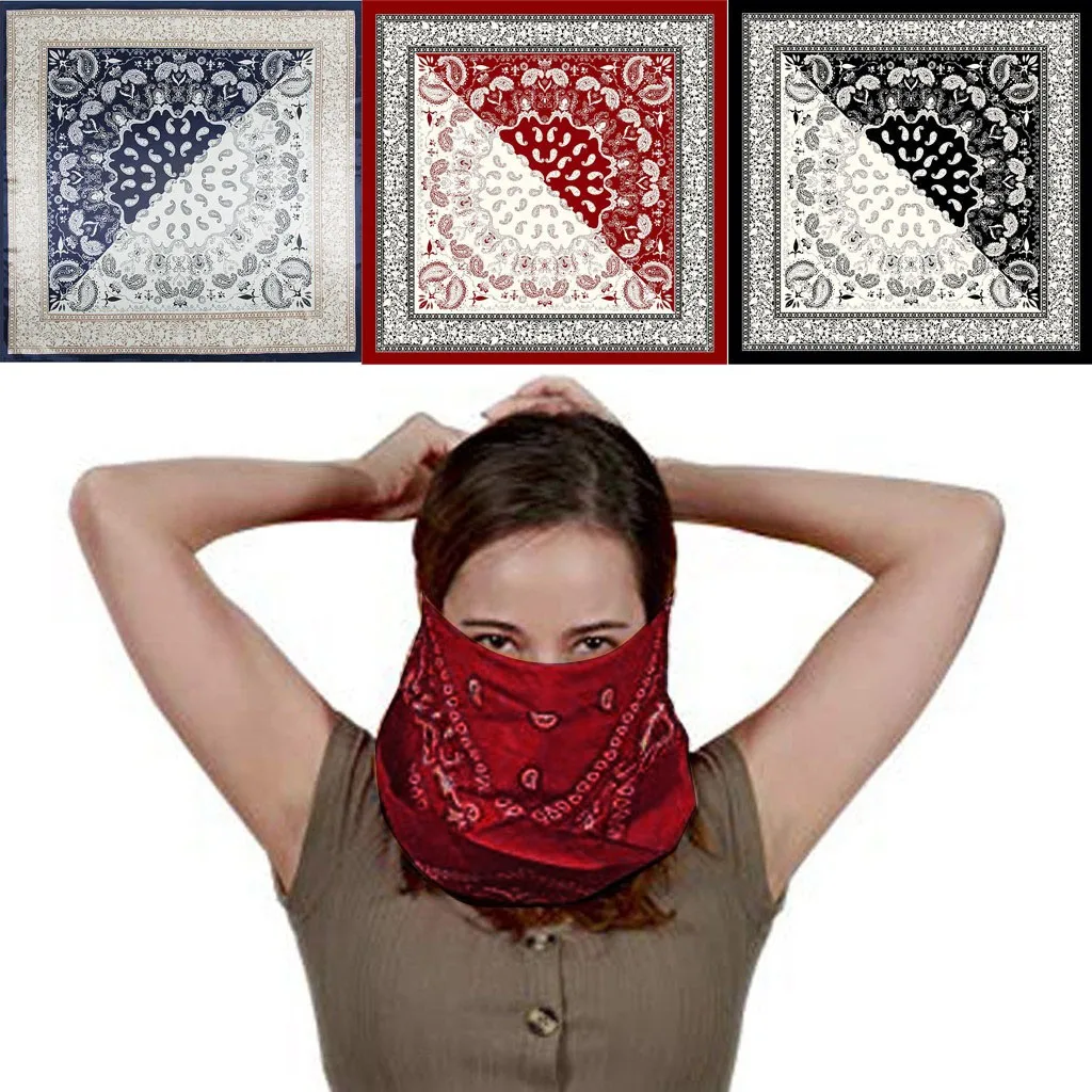 Женский шарф гиджаб с квадратным узором 90x90 см|Хранилище для шитья и вышивания| |