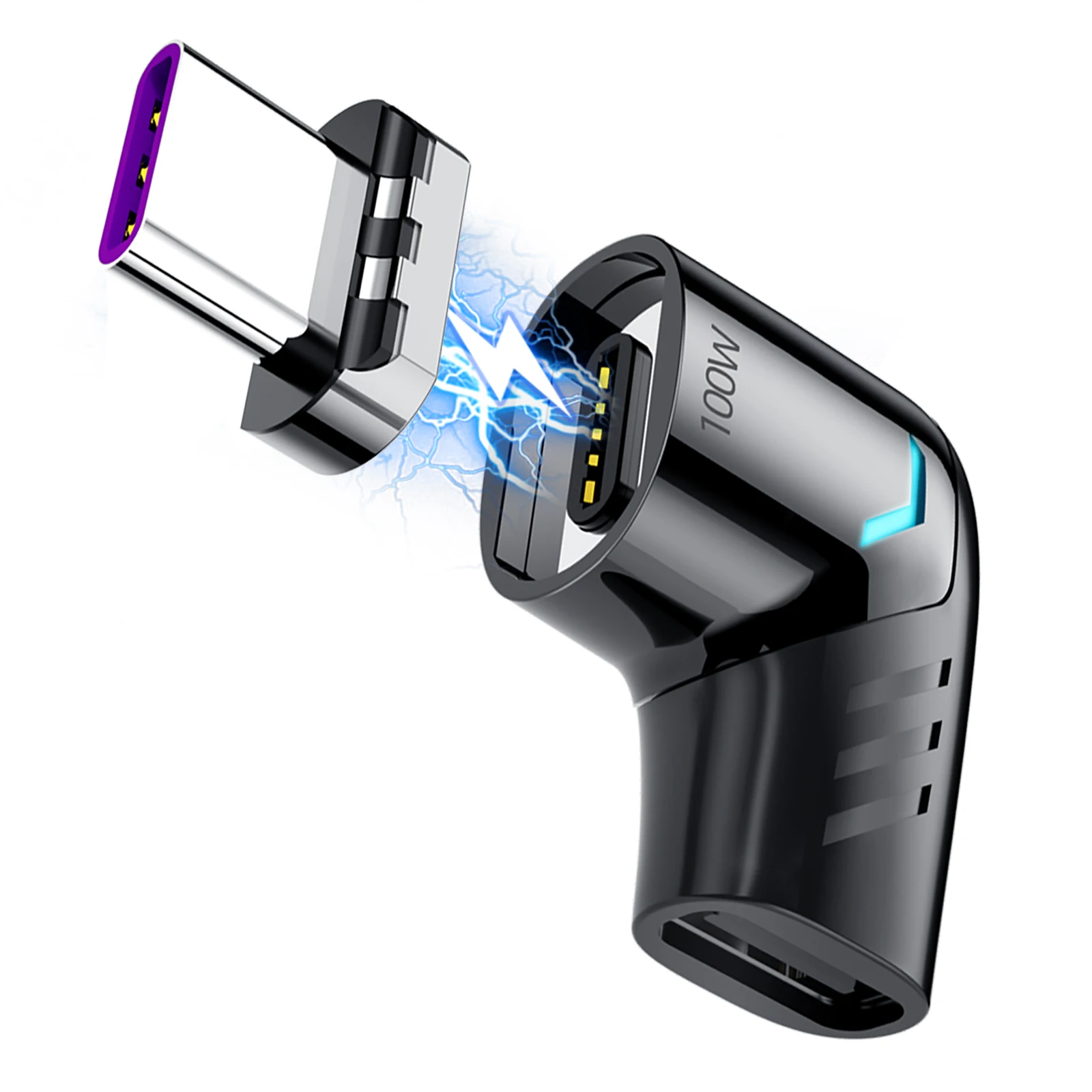 Магнитный адаптер USB C папа-папа 100 Вт магнитный конвертер для Xiaomi Mi 9 Redmi Note 10