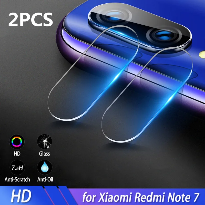 2PCS Lens Film Металлическое кольцо объектив камеры Защитная пленка для Redmi Note 7 7Pro объектив камеры защитный экран протектор для Xiomi Redmi Note 7 Pro - Цвет: 2PCS Lens Film