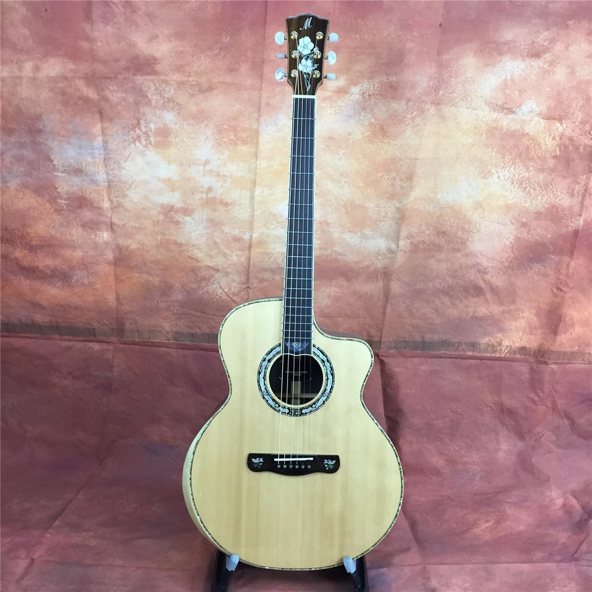 Merida C40CS 4" GC cut way акустическая гитара из цельного дерева, акустическая электрогитара