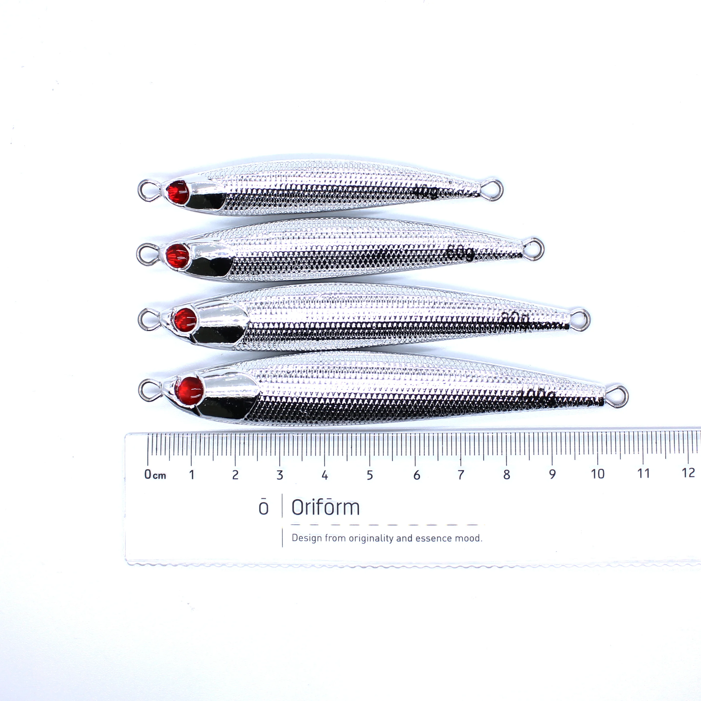 AOCLU Wobblers 40g 60g 80g 100g Silver Metal Jig Hard Bait Sinking Stick Fishing Lures Bass Fresh Salt Water Origin Jigging