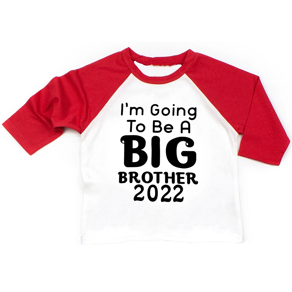 I Am Going To Be A Big Brother/sister 2022 Kids Boys Girls Long Sleeve Tshirts Brothers Siters Family Looking Shirts Drop Ship | Детская