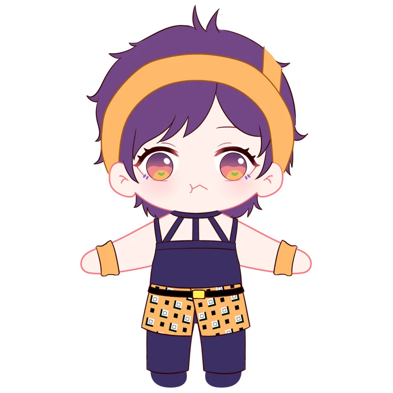 

Anime JoJo's Bizarre Adventure Narancia Ghirga Cosplay Cute Plush Stuffed Change Dolls Toy 20cm Doll Plushie Clothes Xmas Gift