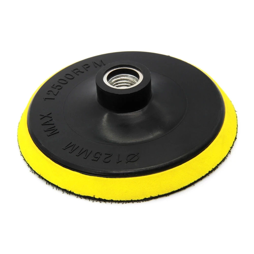 

5-дюймовая подложка с крючком и петлей, шлифовальная полировальная подложка, пластина с переходником для дрели M10 для буфера искусственной п...