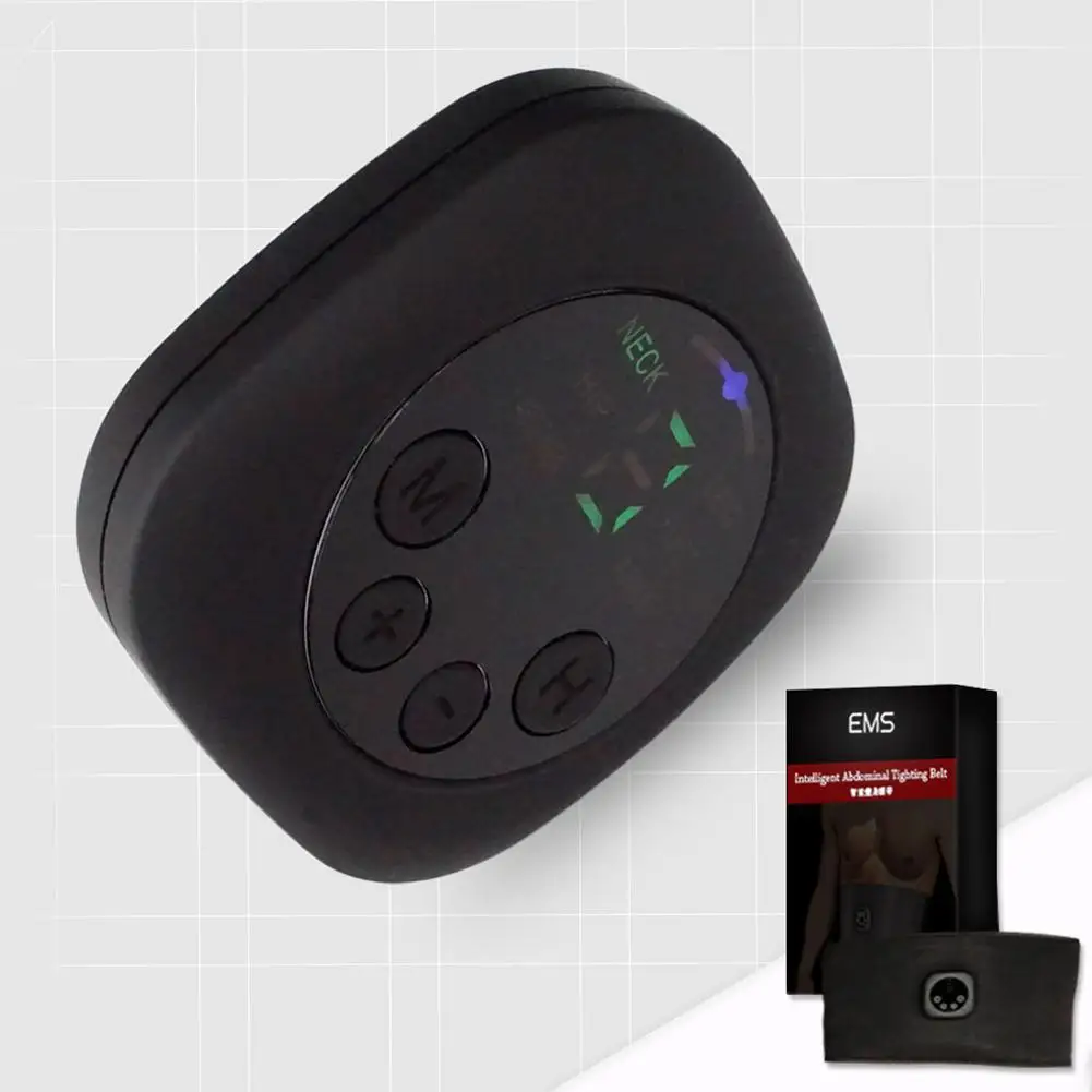 

Intelligent EMS Fitness Trainer Belt LED Display Unisex Electrical Muscle Stimulator Abdominal Muscle Sticker USB Rechargeable