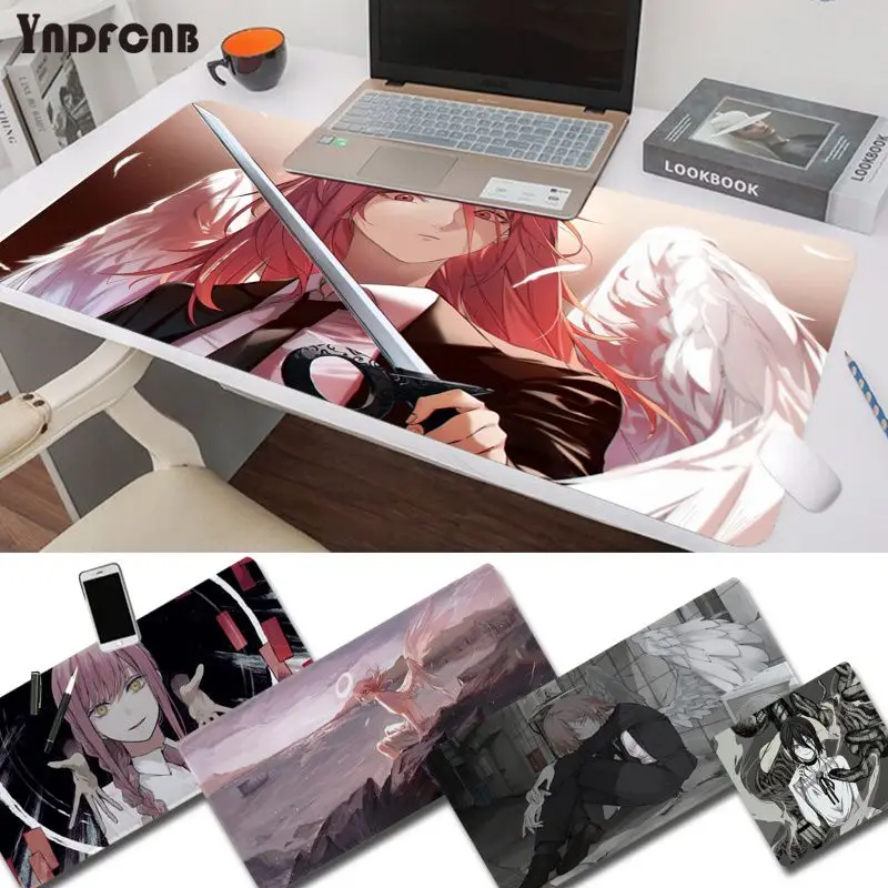 

YNDFCNB Chainsaw Man Simple Design Unique Desktop Pad Game Mousepad Size for mouse pad Keyboard Deak Mat for Cs Go LOL