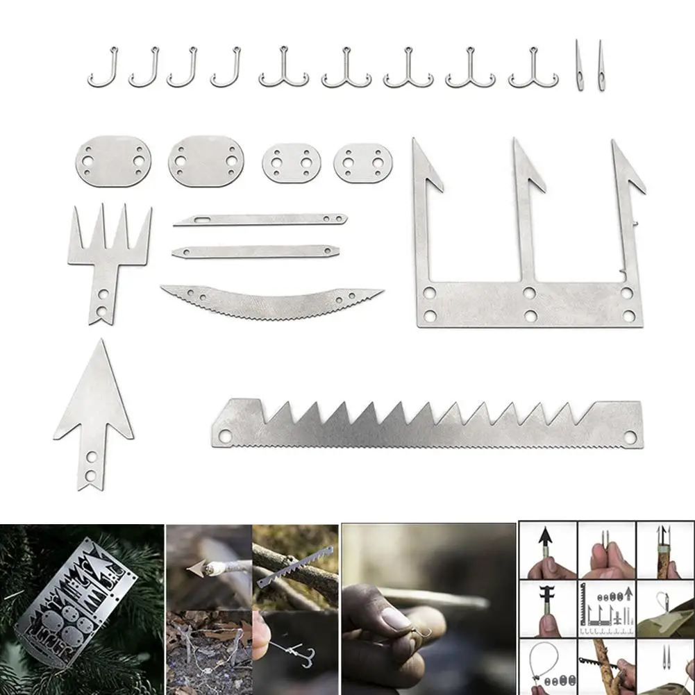 Многофункциональная карточка для выживания аксессуары кемпинга в дикой природе