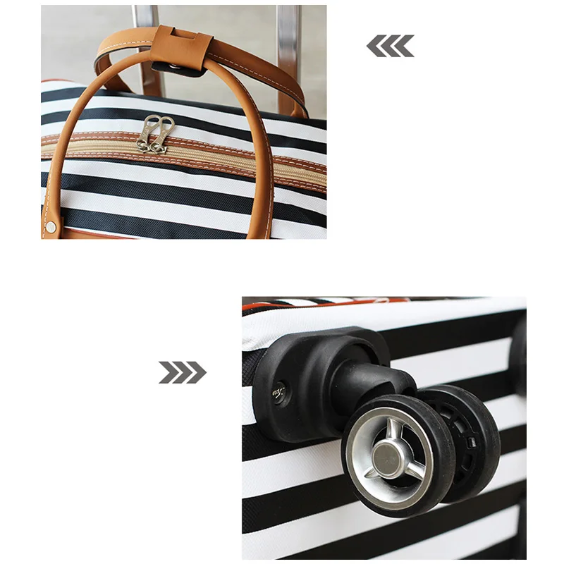 

Waterproof High Oapacity Travel Bag Thick Style Rolling Suitcase Trolley Luggage Lady Men Trip Bags Suitcase with Wheels Suplies