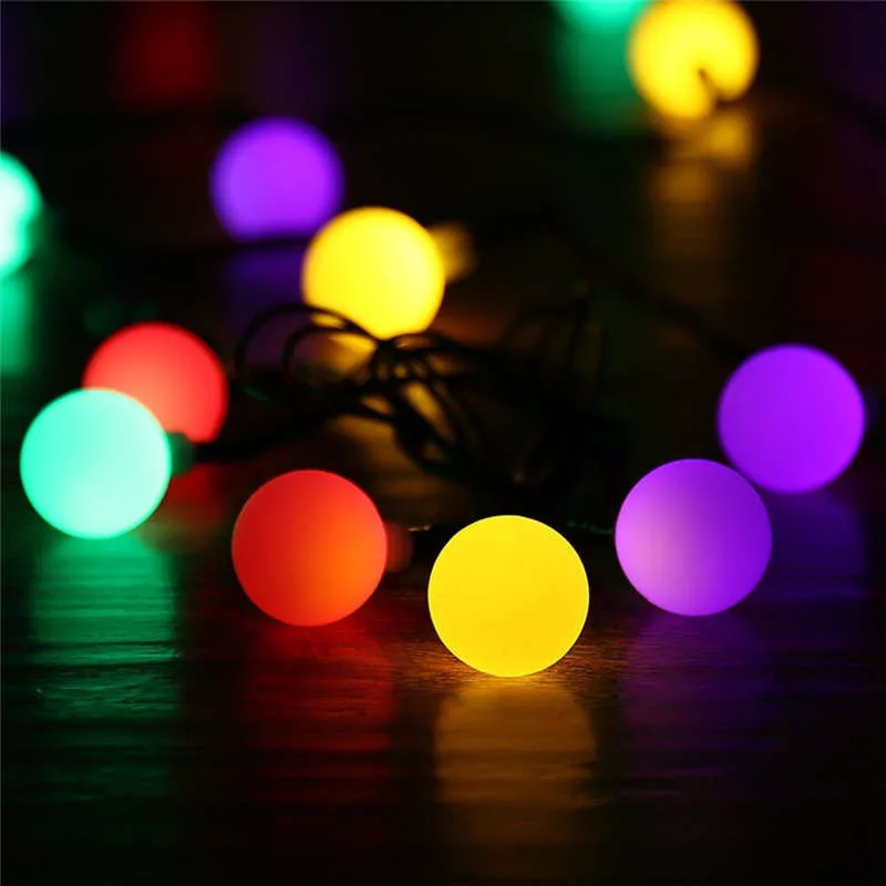 

Battery Power LED String Lights Ball Garland Fairy Lights Outdoor Lighting Christmas Holiday Wedding Party Decoration Luces Boda