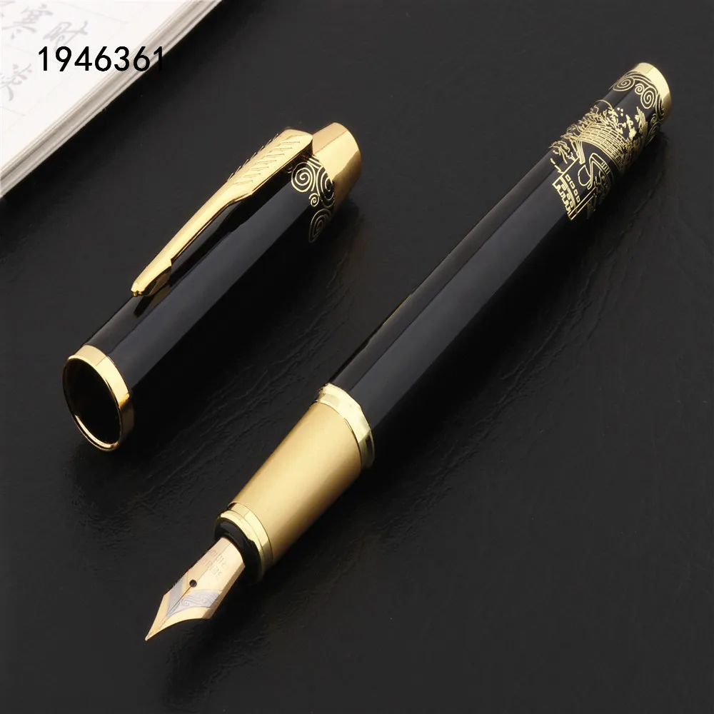 Ручка перьевая золотистая в стиле Великой стены 8007|ink pen|pen pengolden nibs |