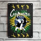 Оловянная вывеска Capoeira, Постер для дома, пабов и баров, настенный художественный постер, металлическая пластина для кофейного сада, офиса, мужской пещеры, клуба