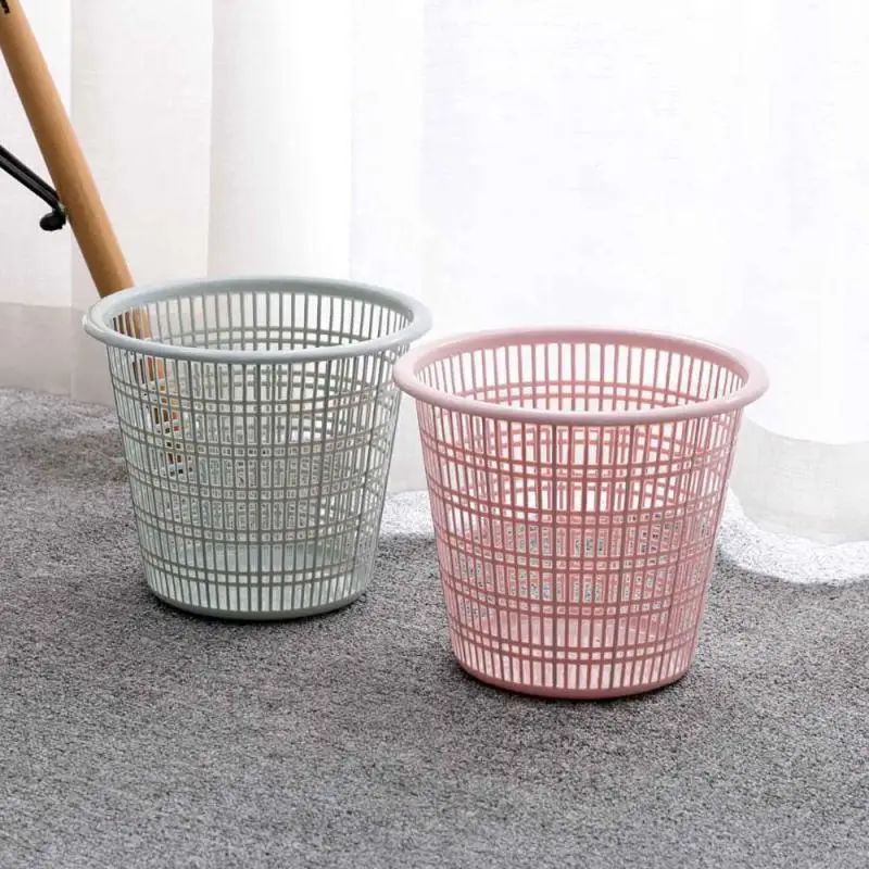 

Hollow Out Trash Can Toilet Trash Basket Household Living Room Bedroom Kitchen Plastic Simple Paper Basket