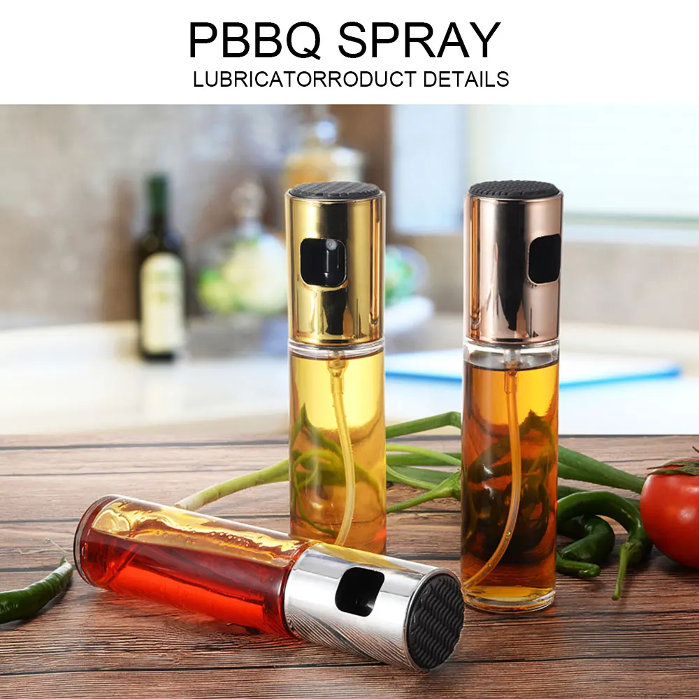 

100ml 3.4oz Olive Oil Sprayer Spray Bottle Portable Oil Dispenser Mister for Cooking, BBQ, Salad, Baking, Roasting, Grilling