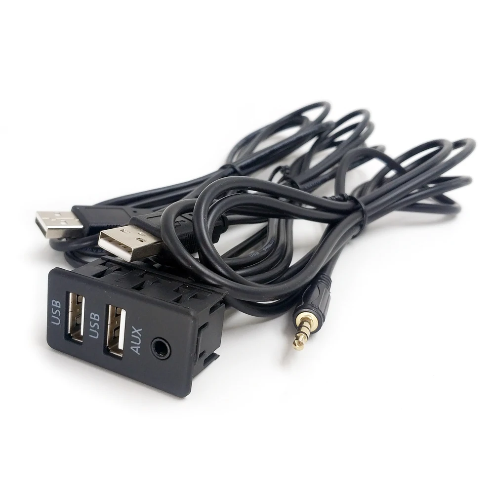Универсальный внешний переключатель Biurlink 150 см 2 стиля AUX 2USB/двойная панель USB