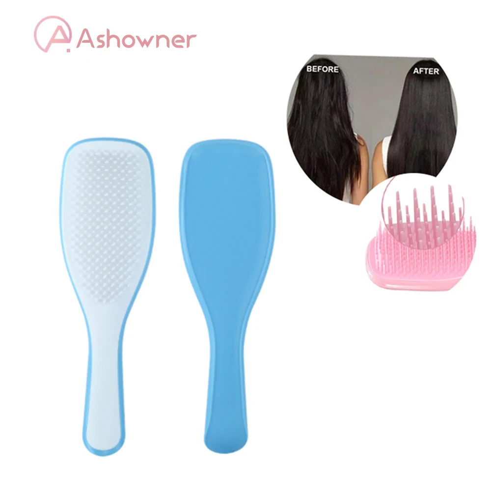 

Multicolor Magic Comb Anti-static Massage Hair Brush No Tangle Detangle Shower TT Combs For Salon Barber Styling Tools Hairdress