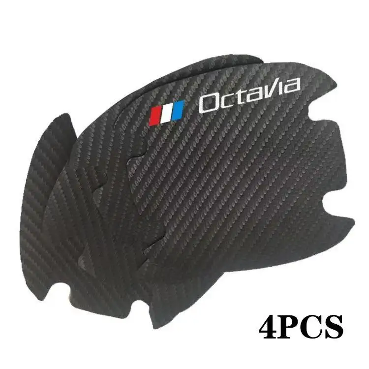 

Car Carbon fiber stripe Car Door Handle Scratch Protection Door Handle Decal Sticker Tape Auto Decoration for skoda octavia a5a3