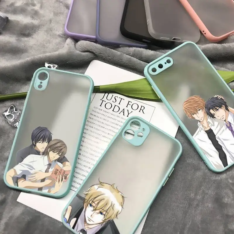 

Sekai-ichi Hatsukoi Onodera Ritsu Phone Case for iPhone 13 12 XS 11 pro max mini se2020 7 8 plus X color blue matte transparent