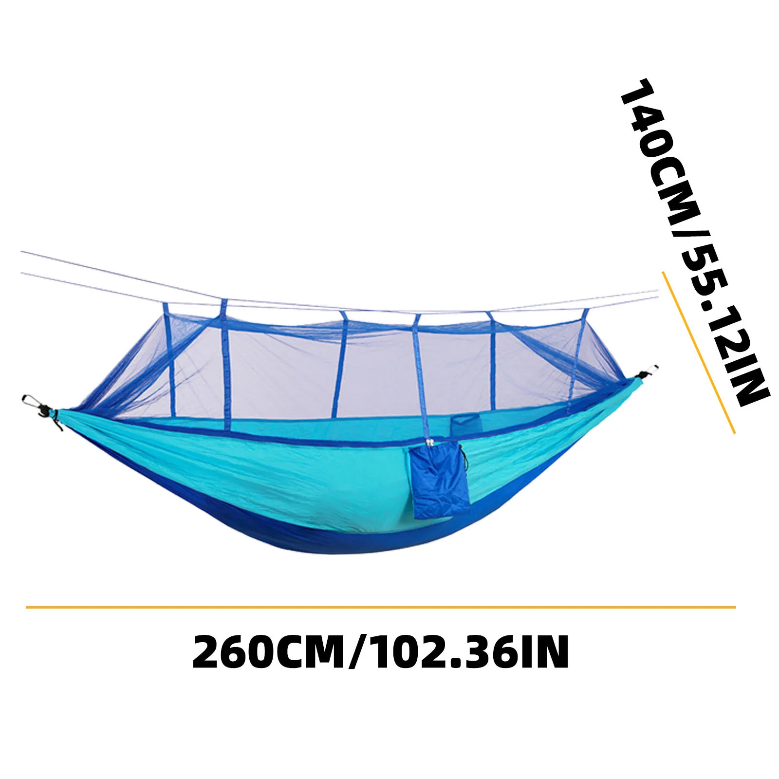 

Camping/garden Hammock with Mosquito Net Outdoor Furniture 1-2 Person Portable Hanging Bed Strength Parachute Fabric Sleep Swing