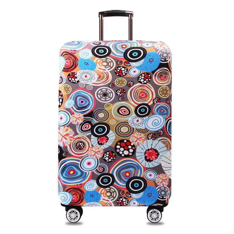Illustration Геометрический PurpleLuggage Чехлы для чемодан, багаж Laggage дорожная сумка с колесиками крышка плотные эластичные Защитный чехол 999 - Цвет: Illustration