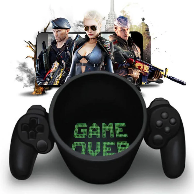 

Creativity Personality Handle Coffee Milk Game Over Cup 3D Gamepad Controller Mug For Boyfriend Gift