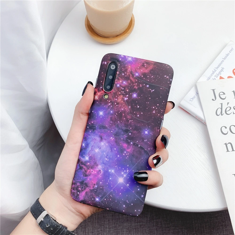 Светящийся чехол для Xiaomi Mi 9 8 Mi9 Mi8 Redmi Note 7 Pro Матовый Жесткий ударопрочный с HD