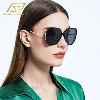 simprect oversized polarized sunglasses women 2022 gradient square sun glasses luxury brand designer vintage shades for women