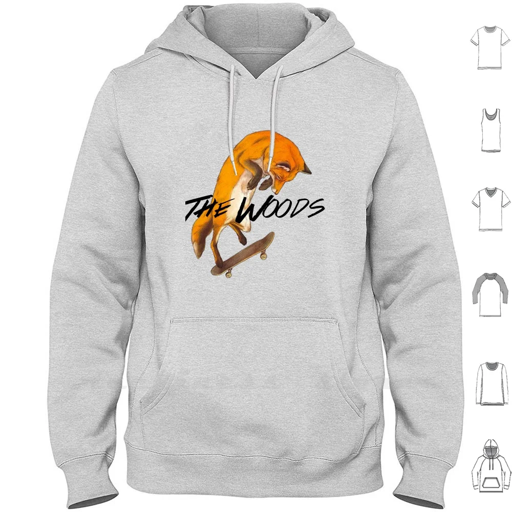 

Скейтборд худи лиса с длинным рукавом лиса скейтборд графические деревья Марка животных