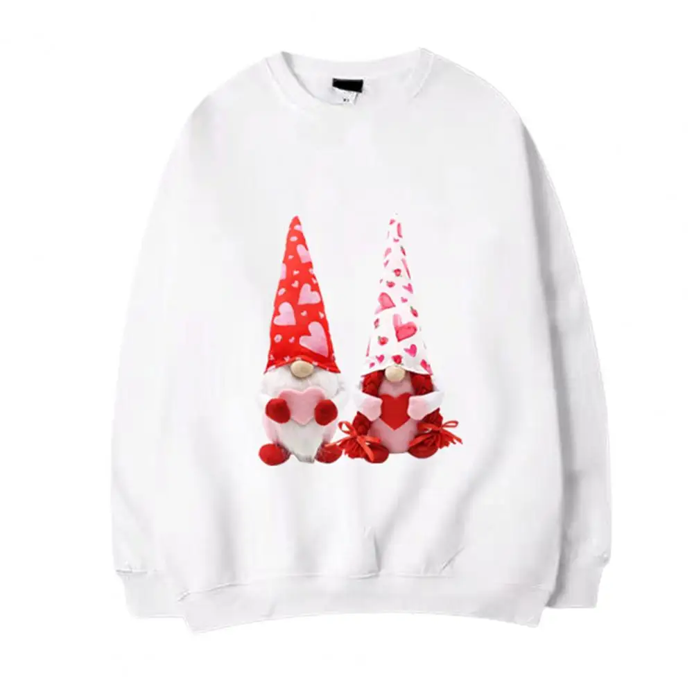 

Hoodie Valentines Gnomes Breathable Casual Long Sleeve Pullover for Valentine Day Hoodie Casual Long Sleeve Pullover