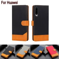 luxury leather case for huawei p40 p30 p20 pro lite p smart 2019 wallet flip cover mate 10 20 30 pro lite y5 y9 with card slots