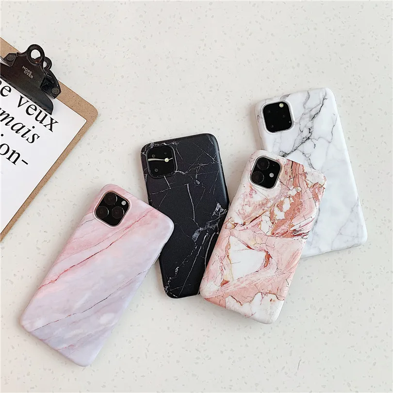 IMD мраморный чехол для телефона iphone 11 Pro Max XS X XR 7 8 Plus 6 S силиконовый Мягкий ТПУ