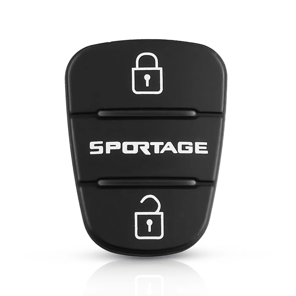 KEYYOU резиновый кнопочный коврик для hyundai I30 IX35 Solaris Accent Elantra Sportage Hold Kia K2 K5 RIO Verna флип корпус автомобильного ключа дистанционного управления - Цвет: Model 2