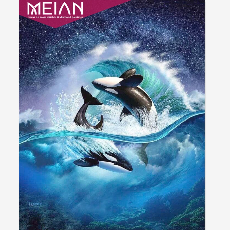 5d diy Алмазная вышивка крестиком животное dolph мозаика алмазная живопись полностью