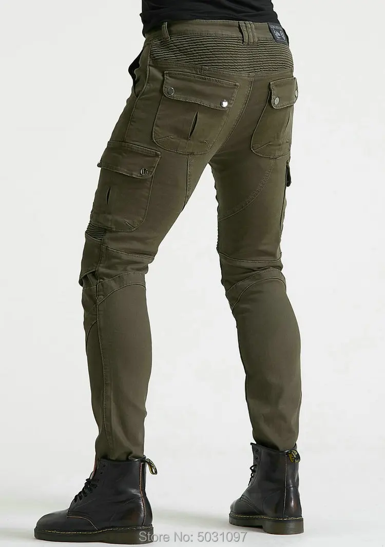 Loong Biker moto rcycle ridinJeans moto knight повседневные велосипедные брюки Кевлар износостойкие moto r брюки армейский зеленый