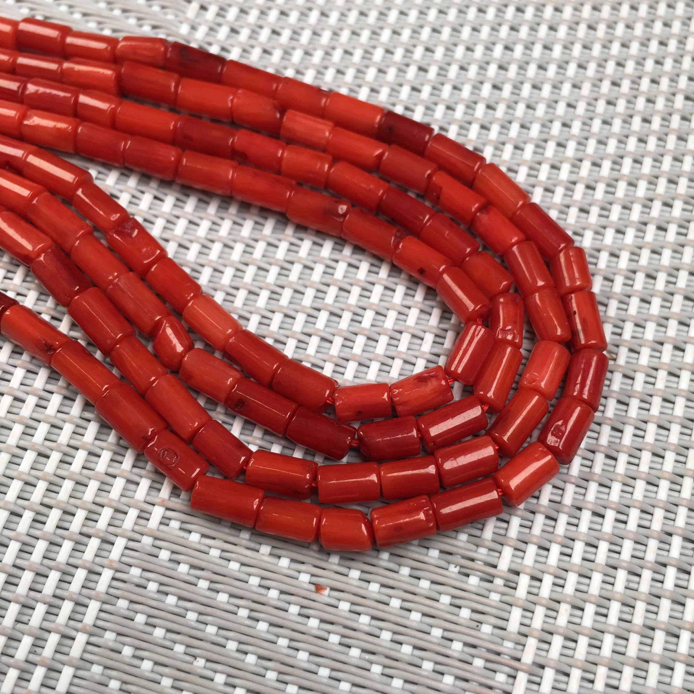 

Natural Stone 3x5mm Column Coral Beads Loose Spacer Beads DIY Bracelet Necklace Earrings For Jewelry Making Accessories
