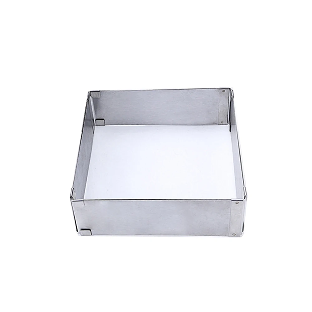 Kitchen Retractable Square Mousse Ring Mould Baking Tool Stainless Steel Cake Mold Bakeware Tools Dropshipping | Дом и сад