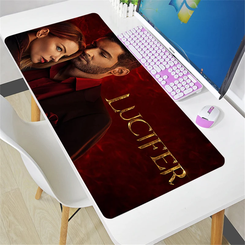 

TV Show Lucife Mouse pad large Carpet Anime desk Mat mouse mats Pc gamer Keyboard gaming computer accessories XL laptop mousepad
