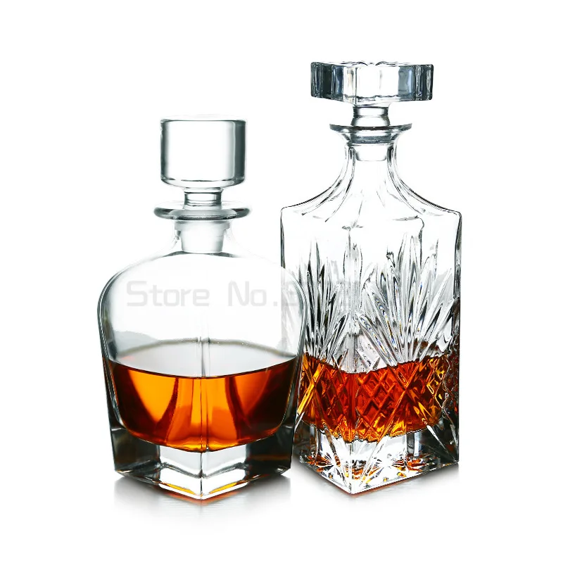 

Creative decanter set Glass Whiskey Liquor Wine bottle wine glass set home